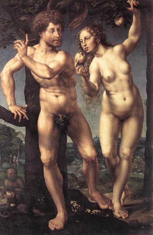 GOSSAERT, Jan (Mabuse) Adam and Eve safg China oil painting art